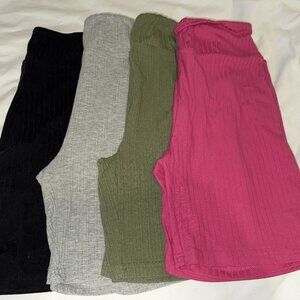 Lularoe Biker Shorts - 4 Pairs